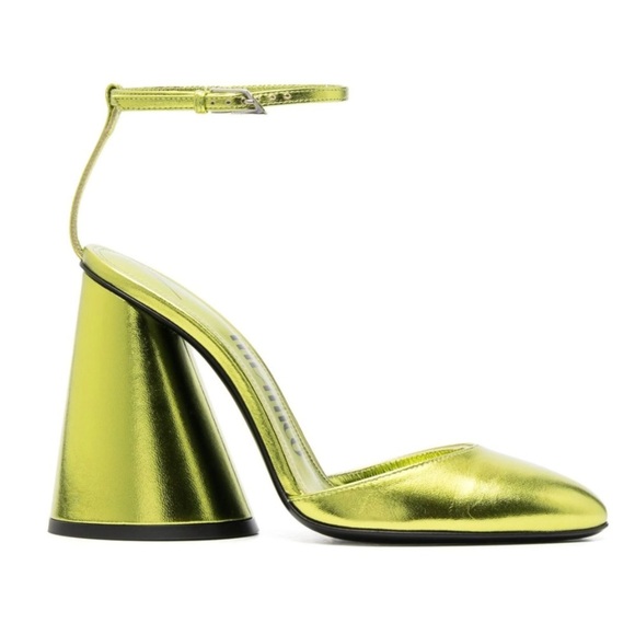 The Attico Shoes - The Attico Luz Metallic Leather Pumps Size 40/9.5